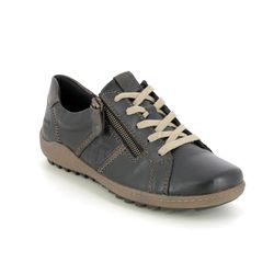 Remonte Comfort Lacing Shoes - Black leather - R1426-02 ZIGSPO TEX 15