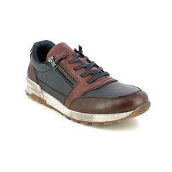 Rieker Casual Shoes - Navy Tan - 15163-14 PICKLE