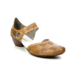 Rieker Comfort Slip On Shoes - Yellow - 43767-68 MIROPERF