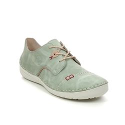 Rieker Comfort Lacing Shoes - Mint green - 52528-52 FUNZI