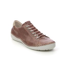 Rieker Comfort Lacing Shoes - Tan Leather - 52585-22 FUNZELA