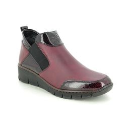 Rieker Ankle Boots - Wine leather - 53786-35 BOCCIBOSET