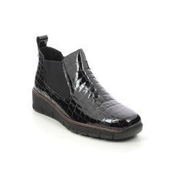 Rieker Chelsea Boots - Black croc - 53794-01 BOCCIBOCK
