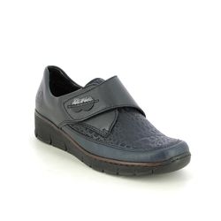 Rieker Comfort Slip On Shoes - Navy - 537C0-14 BOCCISVEL
