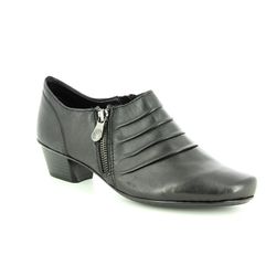 Rieker Shoe Boots - Black leather - 53871-01 MIRZIP