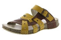 Rieker Comfortable Sandals - Yellow Tan - 61185-68 SHEAR