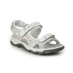 Rieker Walking Sandals - White - 68872-90 BARRIVELI