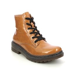 Rieker Biker Boots - Yellow Patent - 78240-68 DOCSY 05