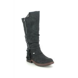 Rieker Knee High Boots - Black - 94759-00 FRESCA TEX