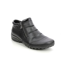 Rieker Ankle Boots - Black leather - L4671-00 BIRBOPIN