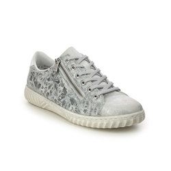 Rieker Comfort Lacing Shoes - Light grey - N0900-90 ROSEZIP