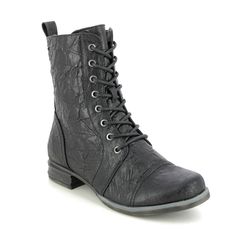 Romika Westland Lace Up Boots - Black - 723762/781100 VENUS 62 TEX