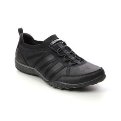Skechers Comfort Lacing Shoes - Black - 100371 BREATHE EASY REMEMBER ME