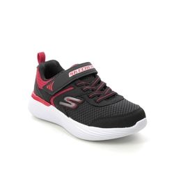 Skechers Boys Trainers - Black-red combi - 405102L GO RUN 400 BUNGEE