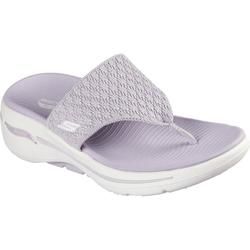 Skechers Toe Post Sandals - Lilac - 140803 Go Walk Arch Fit Sandal Spellbound