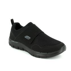 Skechers Mens Velcro Shoes - Black - 52183 GURN