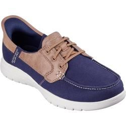 Skechers Comfort Lacing Shoes - Navy - 136536 On-the-GO Flex - Palmilla