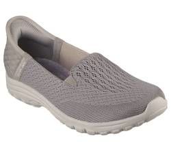 Skechers Comfort Slip On Shoes - Taupe - 158698 SLIP INS REGGAE