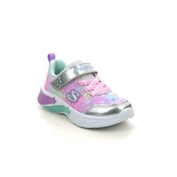 Skechers Girls Trainers - Silver Multi - 302324N STAR SPARKS INF
