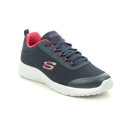 Skechers Boys Trainers - Navy Red - 97771L TURBO DASH