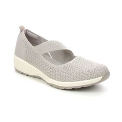 Skechers Mary Jane Shoes - Taupe - 100453 UP LIFTED RELAXED FIT