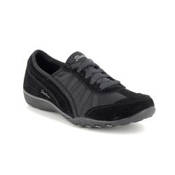 Skechers Comfort Lacing Shoes - Black - 23845 WEEKEND WISHES