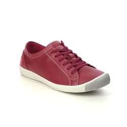 Softinos Comfort Lacing Shoes - Red leather - P900154/566 ISLA 154
