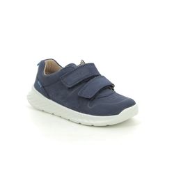Superfit Boys First and Toddler Shoes - Navy nubuck - 1000365/8000 BREEZE