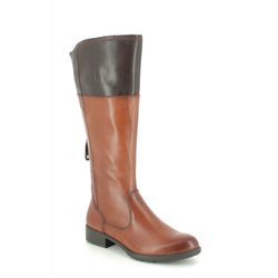 Tamaris Knee High Boots - Tan Leather  - 25508/23/378 INDAH