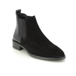 Tamaris Chelsea Boots - Black Suede - 25376/41/017 LIRANNE CHELSEA