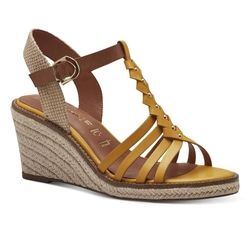 Tamaris Wedge Sandals - Yellow - 2804242602 LIVI ESPADRILLE