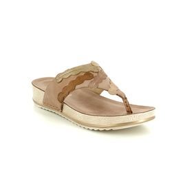 Begg Exclusive Toe Post Sandals - Taupe - 9673/40410 LULU