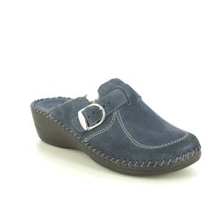 Begg Exclusive Slippers - Blue Suede - 3016P/19350 RELABETSY