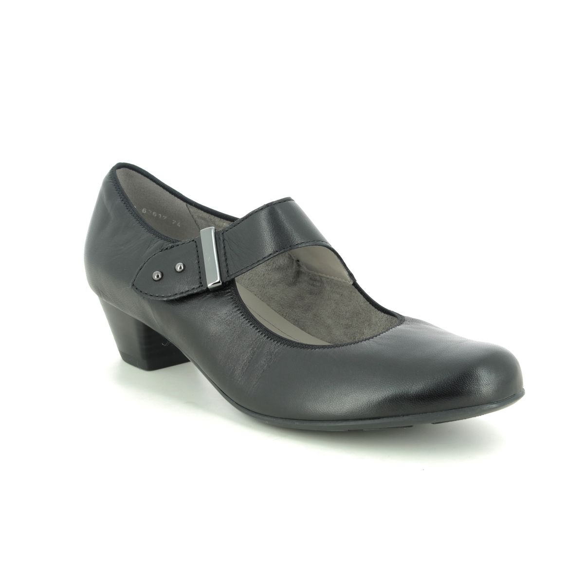 Ara Wide Mary 63617-74 Black Mary Jane Shoes