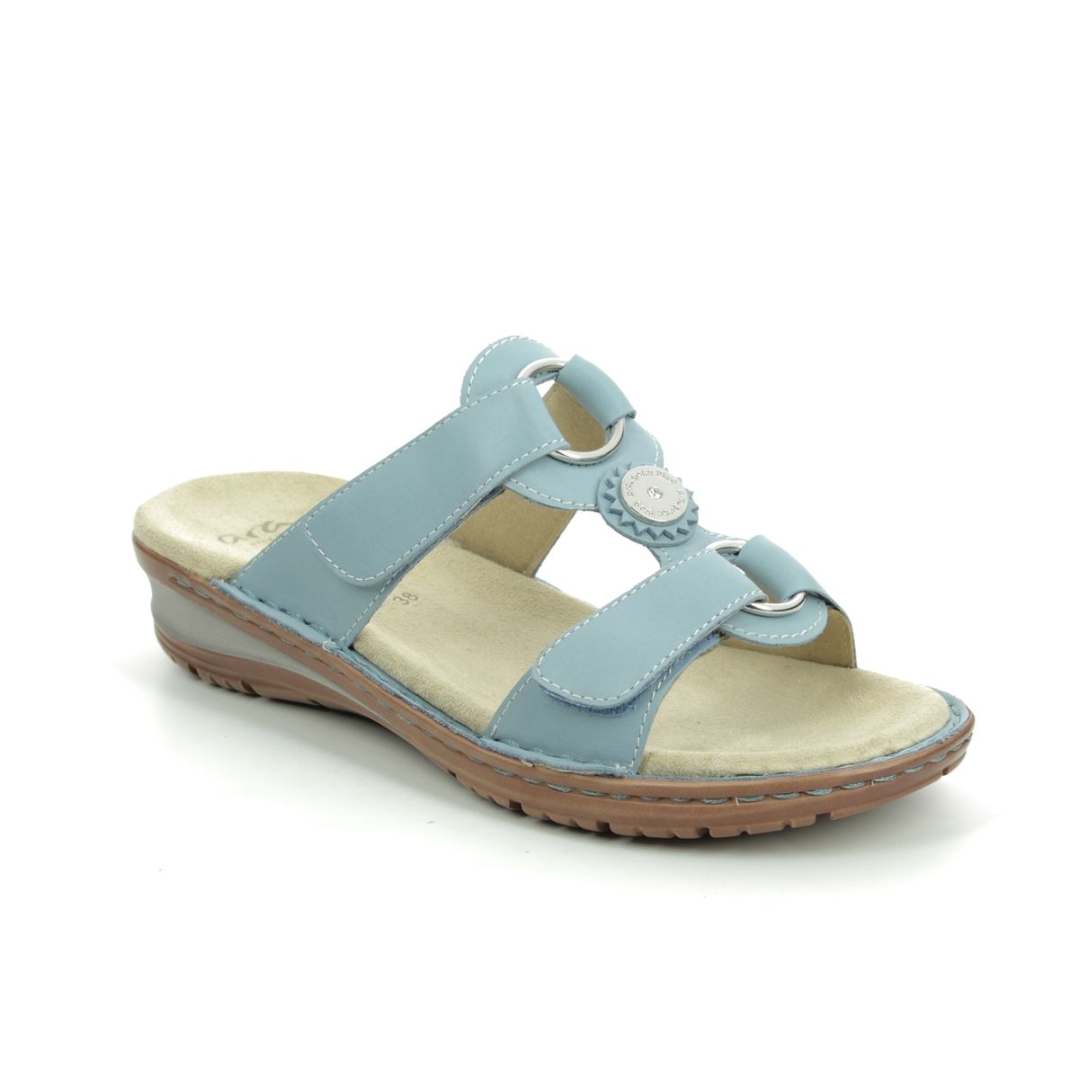 Ara Hawaii Koredis 27232-77 Pale blue Slide Sandals