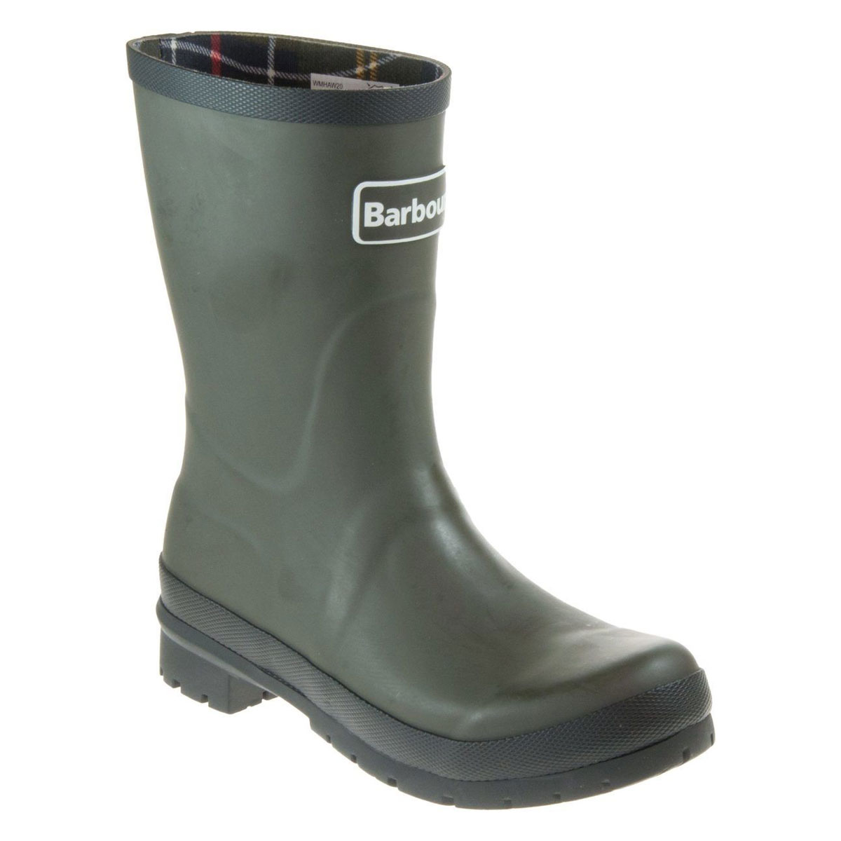 Barbour Banbury Wellie Olive Green Womens Mid Calf Boots LRF0084-OL11 in a Plain Man-made in Size 6