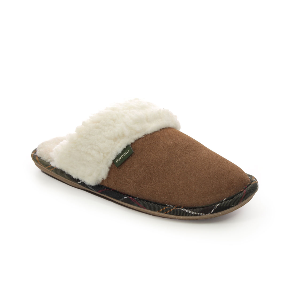 Barbour Lydia Tan suede Womens slipper mules LSL0005-BE51 in a Plain Leather in Size 4