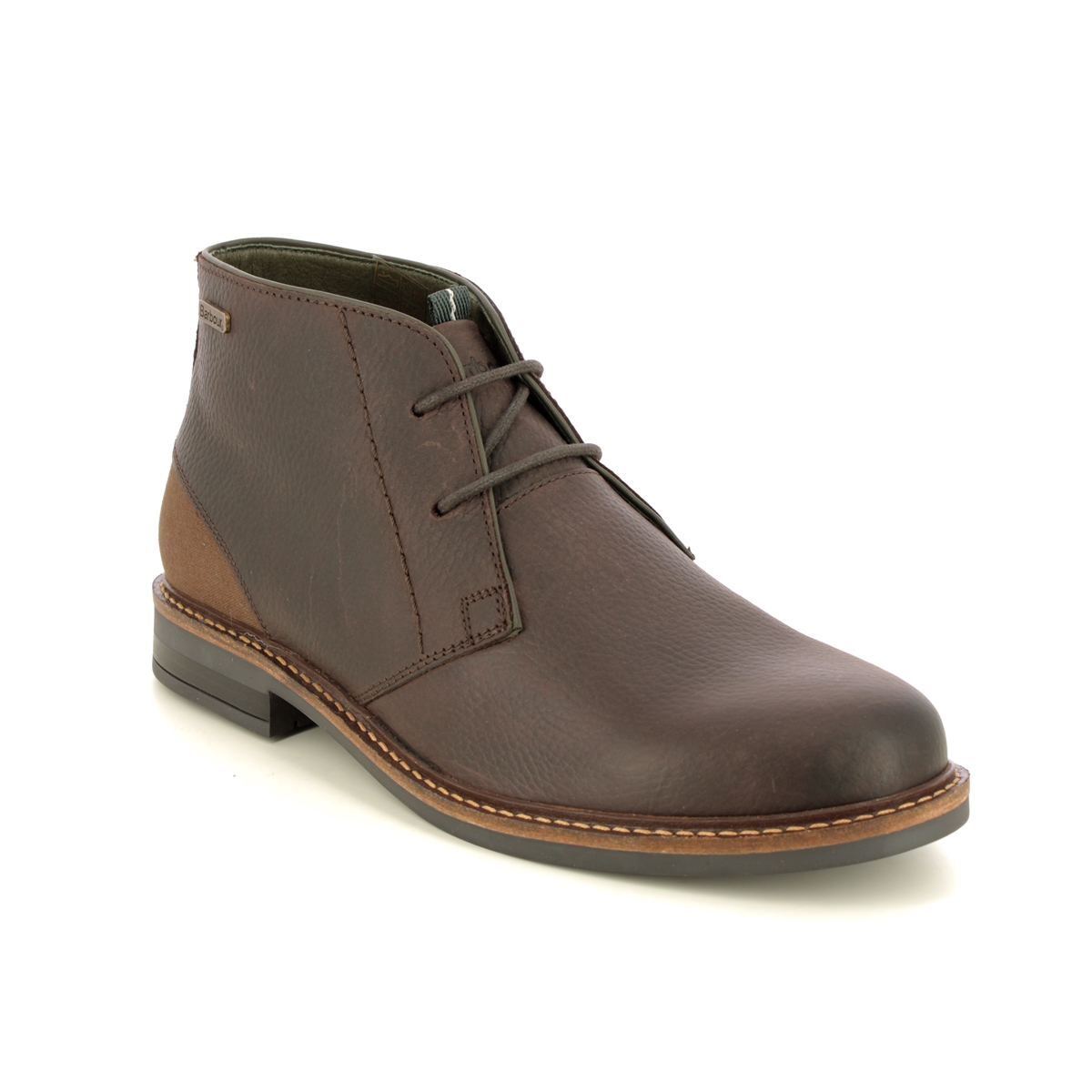 Barbour Redhead Brown leather Mens Chukka Boots MFO0138-BR77 in a Plain Leather in Size 12