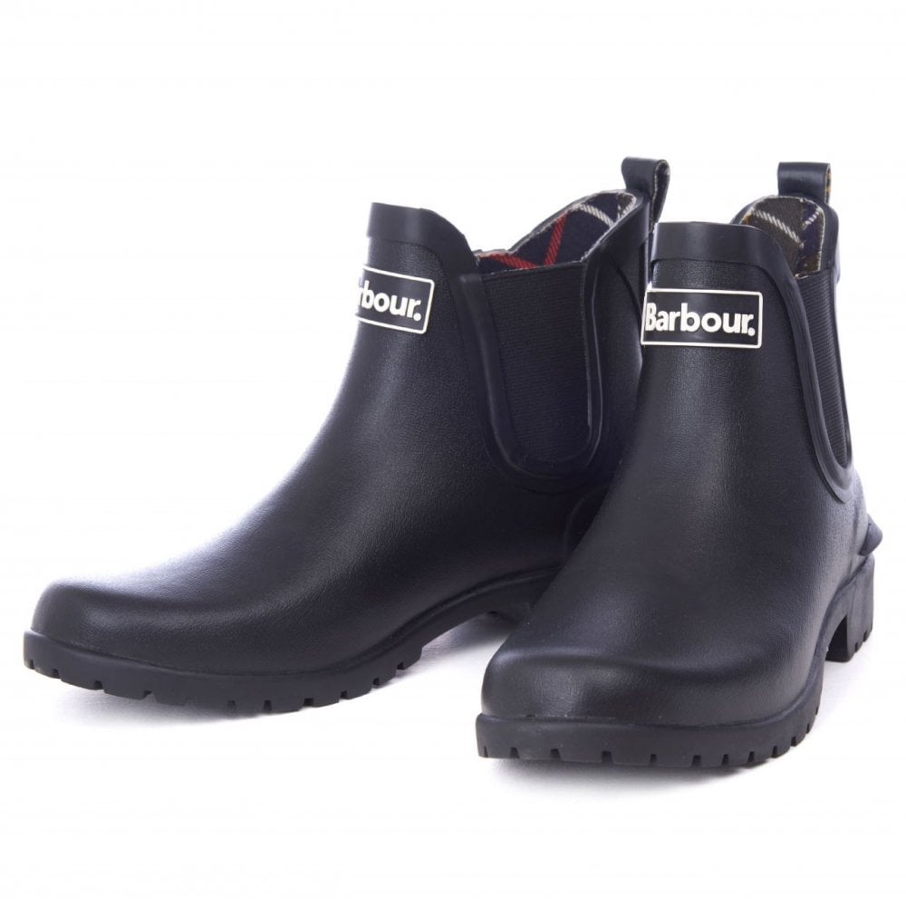 Barbour Wilton Wellie Black Womens Chelsea Boots LRF0066-BK11