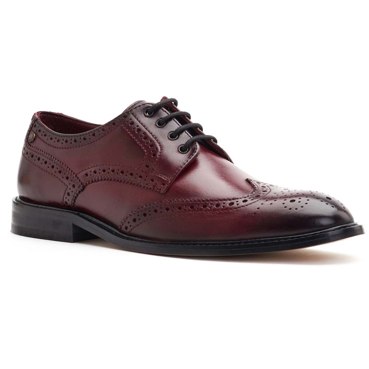 Base London Chaplin Wine Mens formal shoes WO02538 in a Plain Leather in Size 7