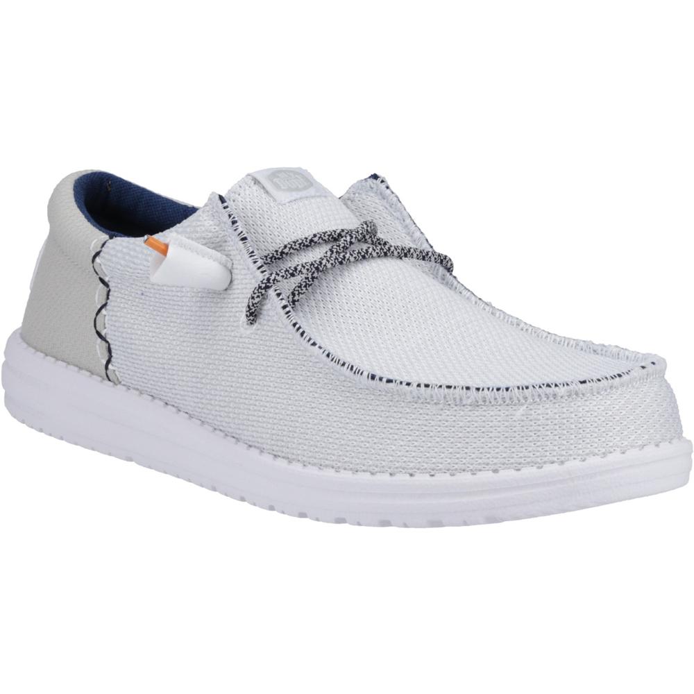 Hey Dude Wally Funk Open Mesh White Mens Slip-on Shoes 40898-143 in a Plain  in Size 9