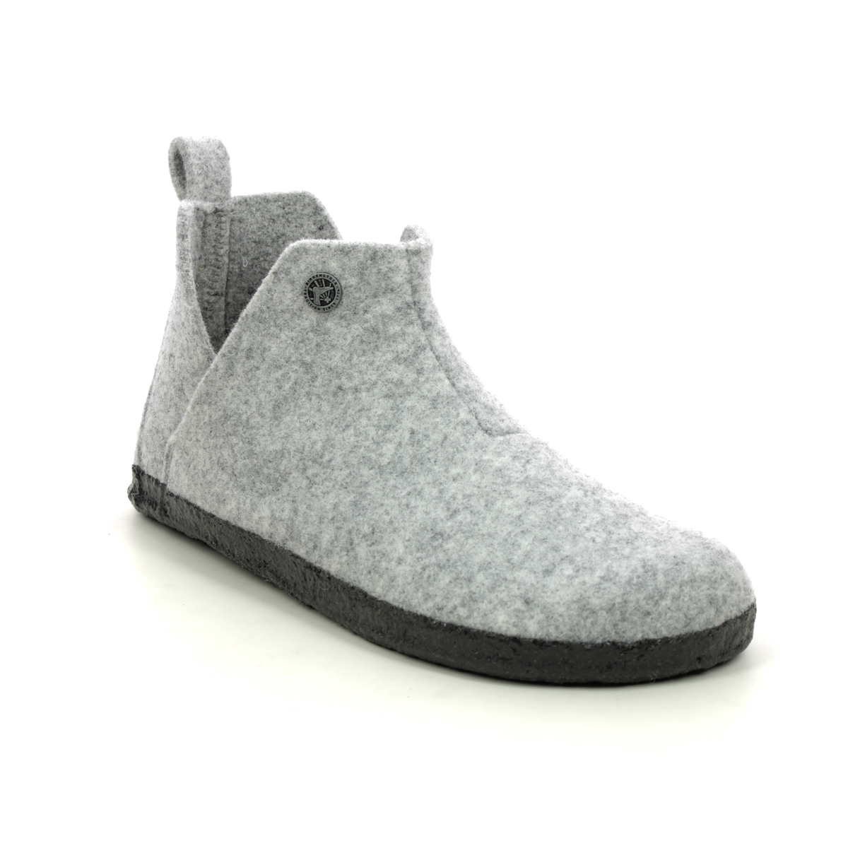 Birkenstock Andermatt Ladies Light Grey Womens Slippers 1017516- In Size 39 In Plain Light Grey