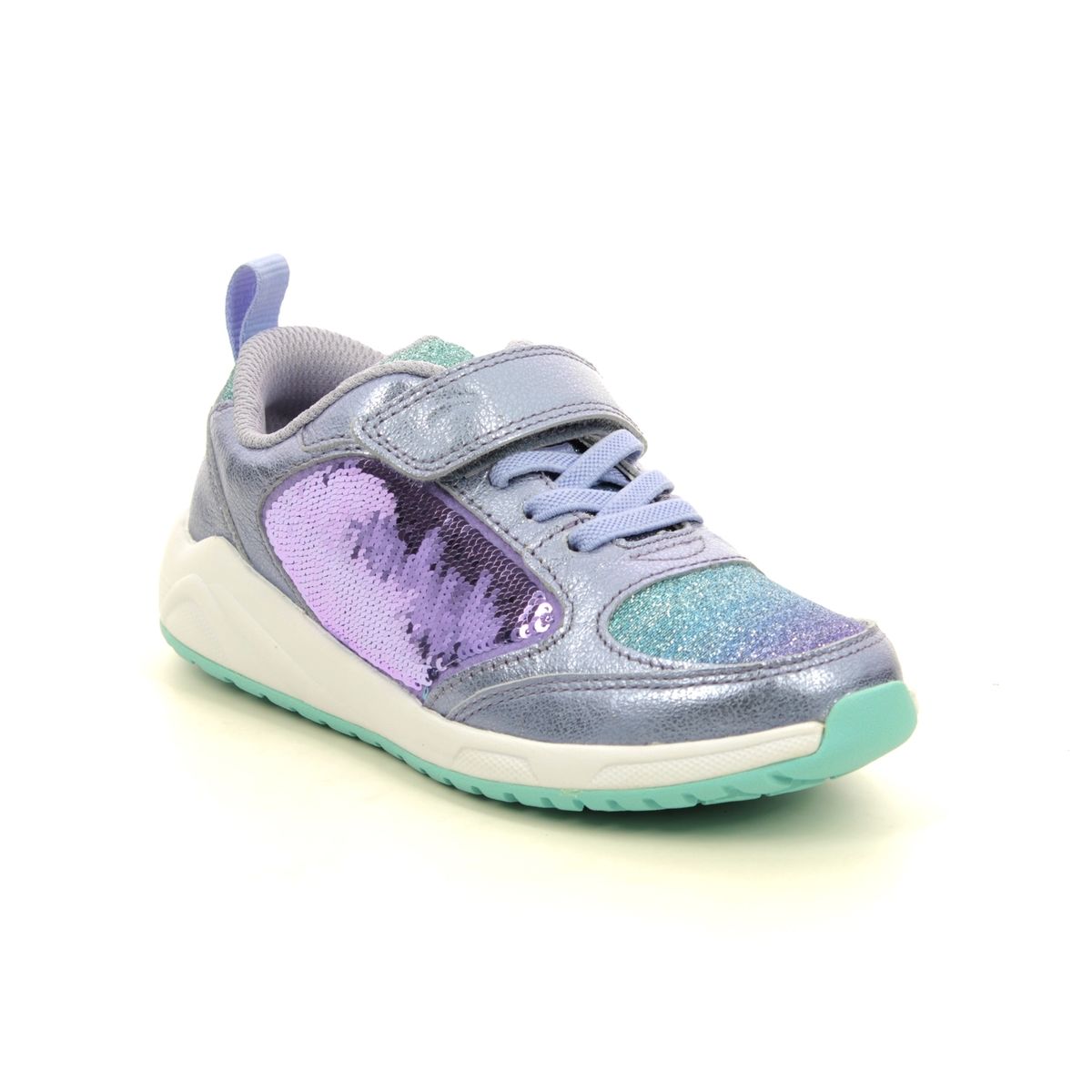 Clarks Aeon Flex K Lilac Kids Girls Trainers 541146F In Size 10 In Plain Lilac F Width Fitting Regular Fit For kids