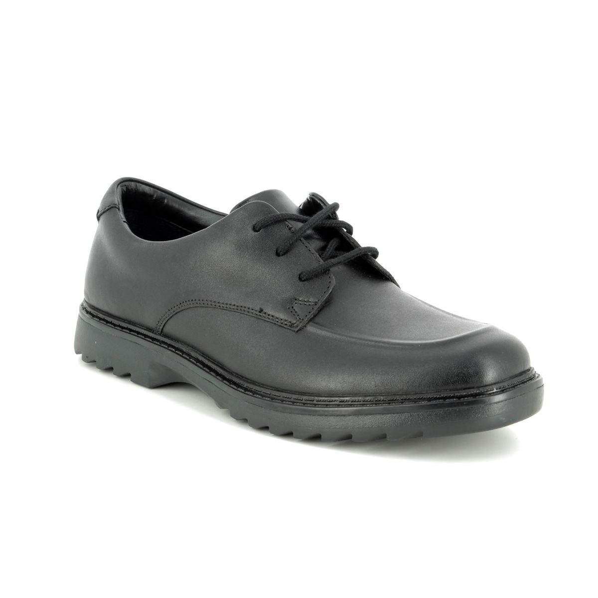 Clarks Asher Grove F Fit Black leather 