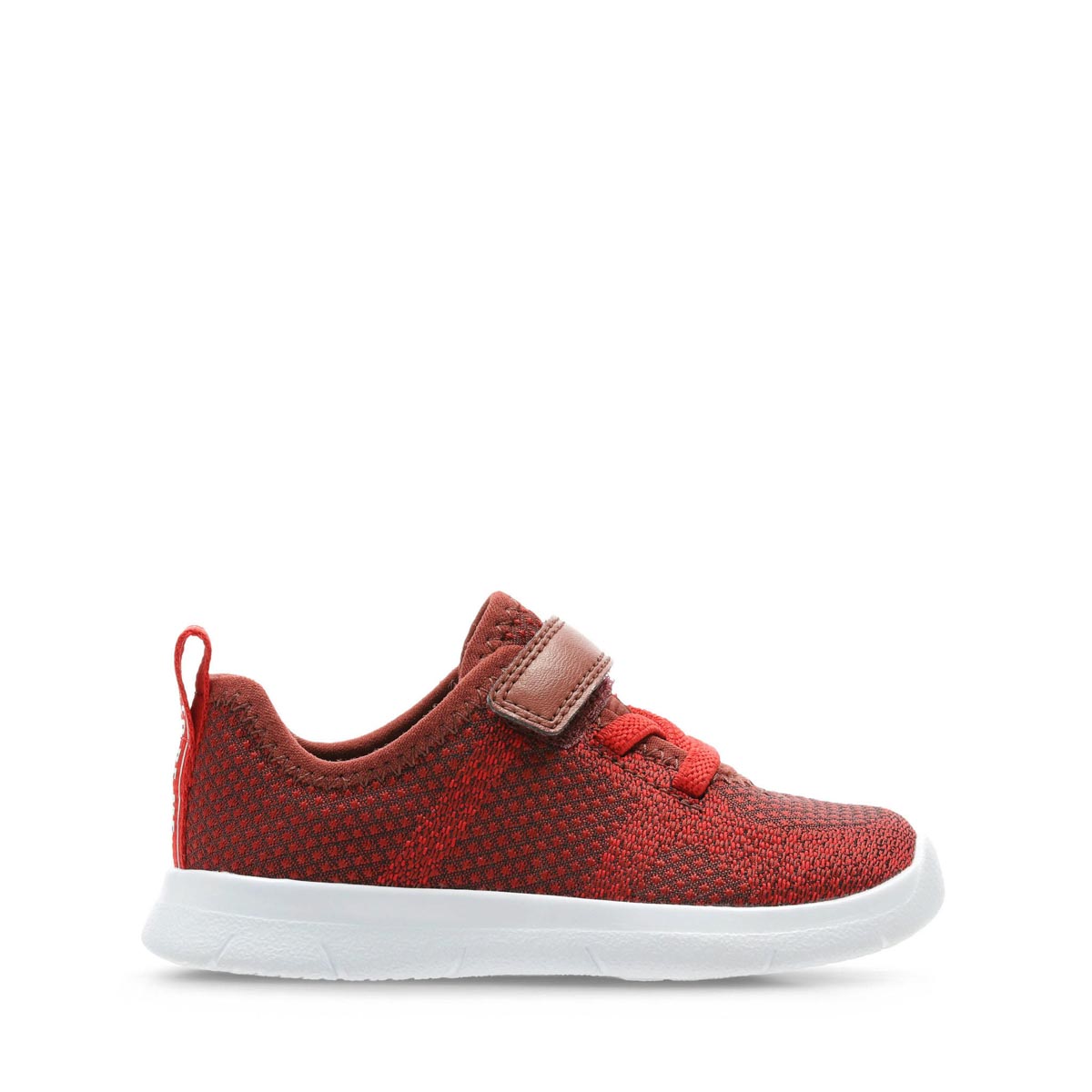 clarks red trainers