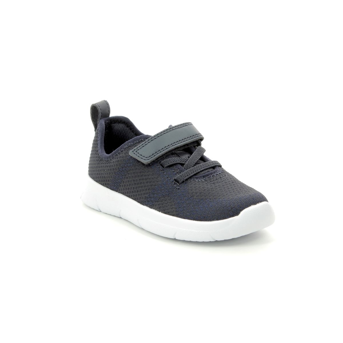 Clarks Ath Flux T Navy Kids Toddler Boys Trainers 412697G In Size 9 In Plain Navy G Width Fitting For kids