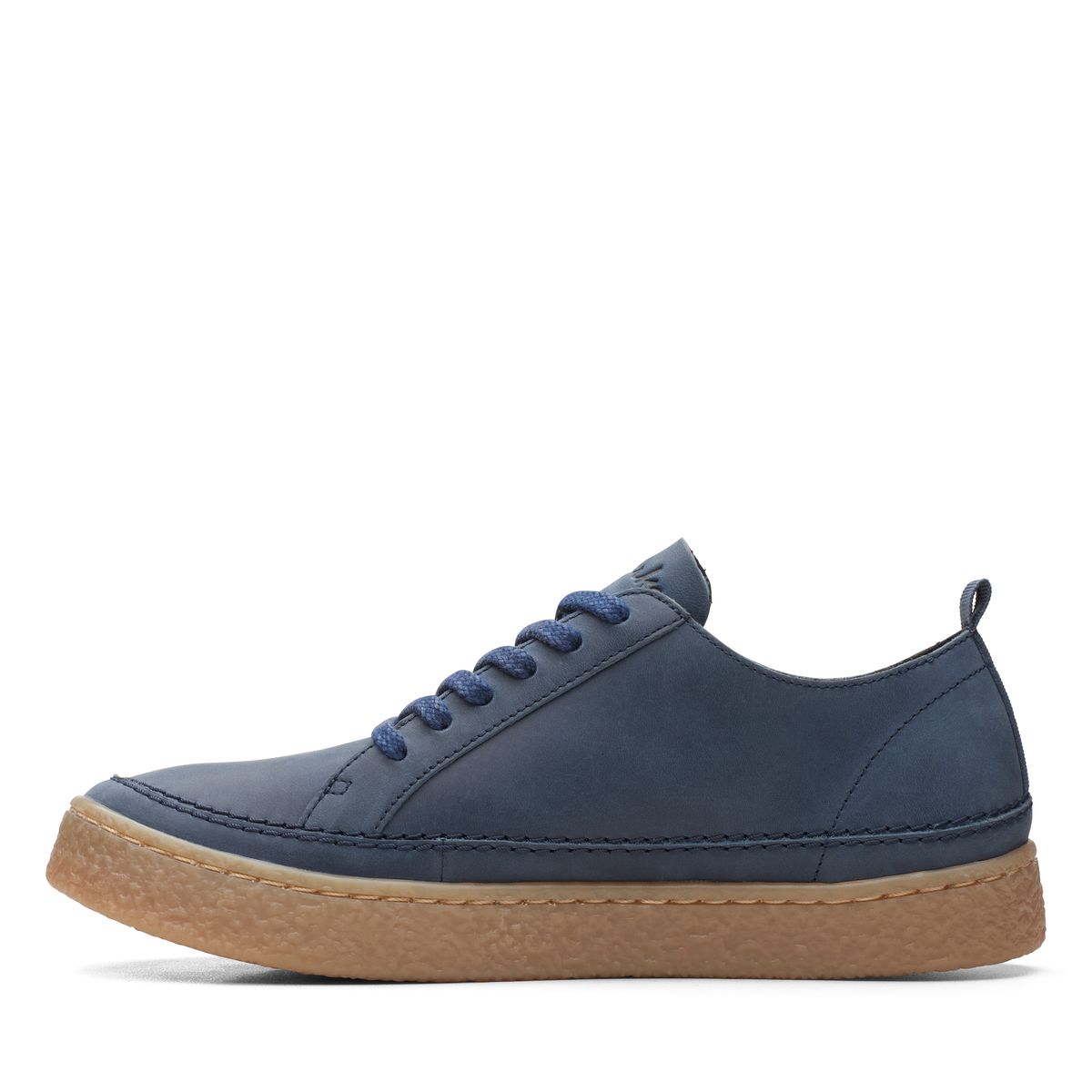 Clarks Barleigh Lace D Fit Navy Leather lacing shoes