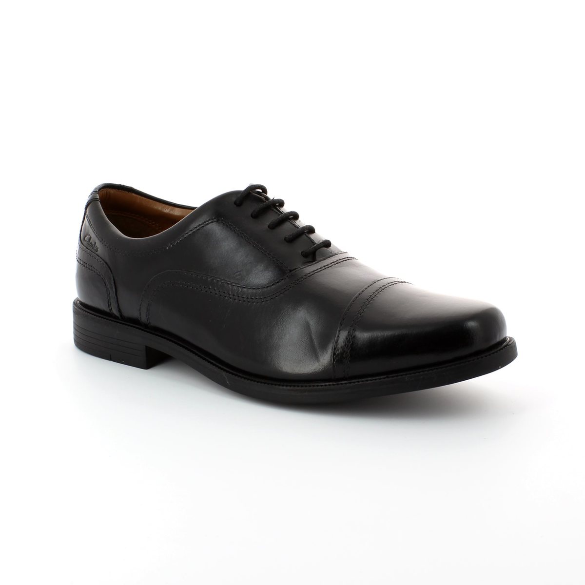 Clarks Beeston Cap G Fit Black formal shoes