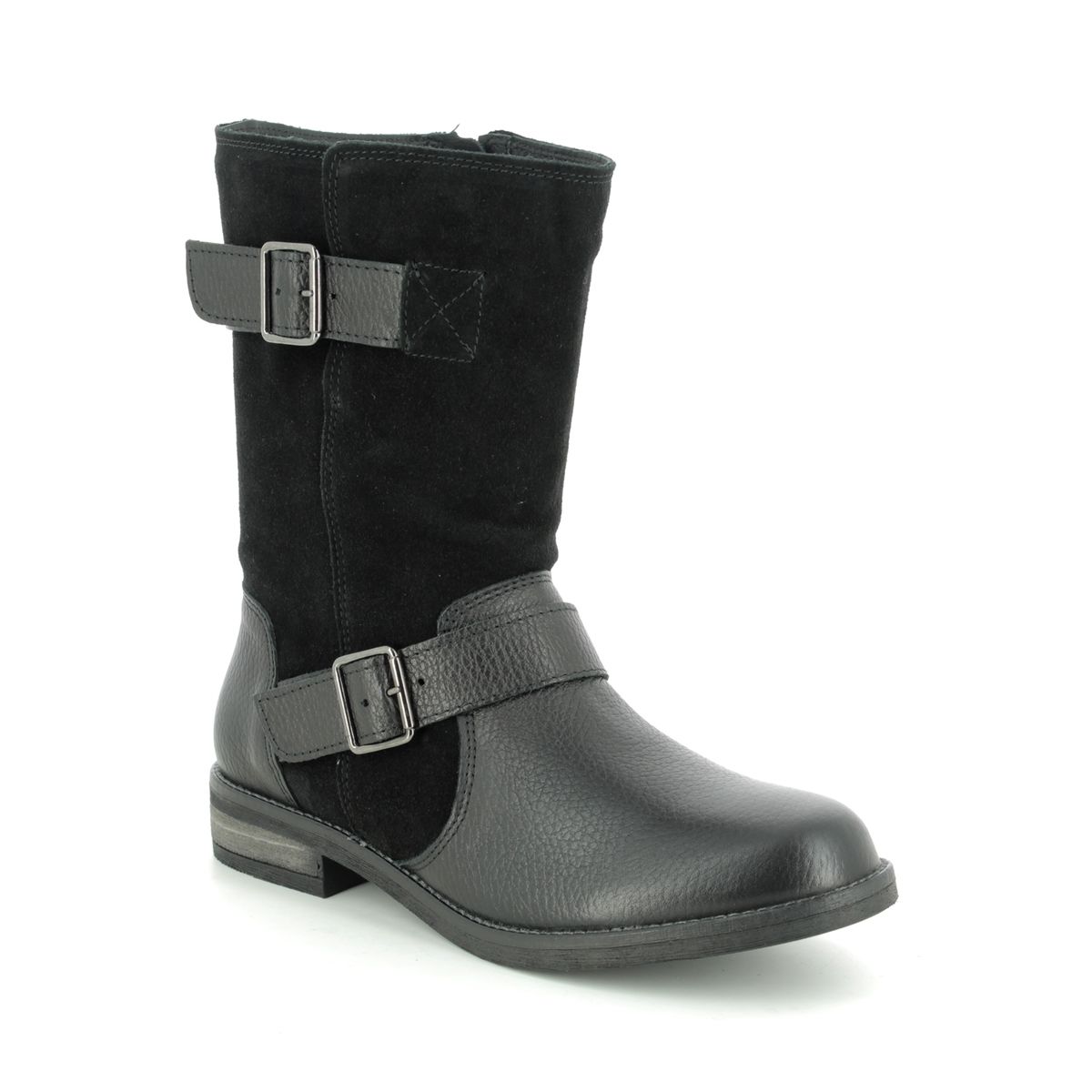 Clarks Demi Flow Black leather calf boots
