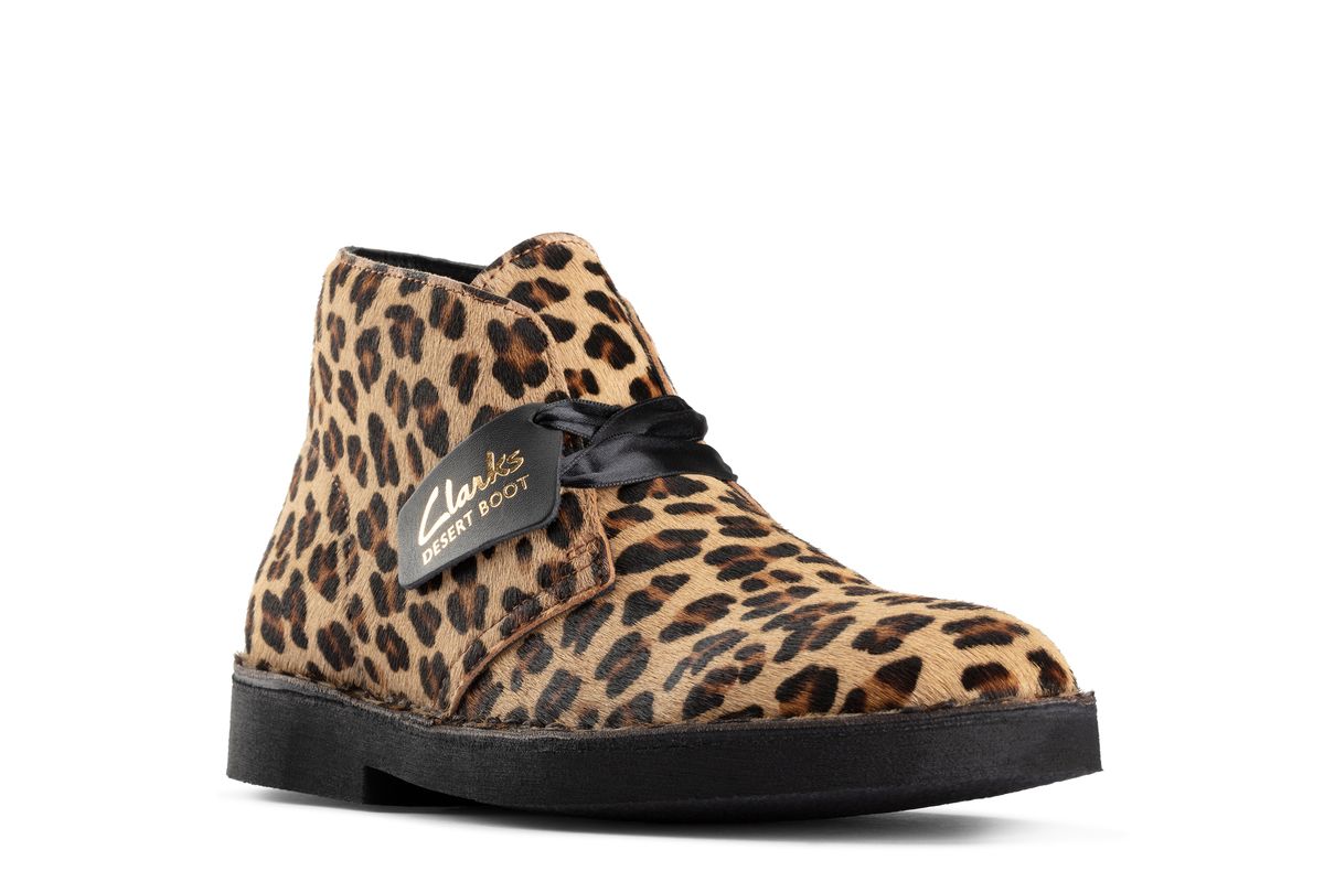 leopard print desert boots
